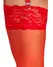 Cottelli LEGWARE Red Stockings XL with Wide Lace Top, 20 Denier