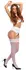 Cottelli LEGWARE White Stockings XL with Wide Lace Top, 20 Denier
