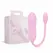 Good Vibes Only Siva Pink Mini Vibrating Device Ribbed Silicone 10 Modes