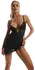 Obsessive Alliane Chemise S/M with Adjustable Straps - Black Set
