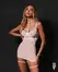 Obsessive Arrowel Chemise White S/M - Adjustable Straps & Lace Details