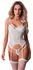 Obsessive Arrowel Basque L/XL - White Lace, Adjustable Straps
