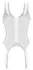 Obsessive Arrowel Basque L/XL - White Lace, Adjustable Straps
