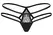 Obsessive Arrowel Thong 2XL/3XL Black Double Strap Lace Design