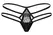 Obsessive Arrowel Black Lace Thong S/M - Double Strap Design