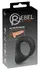 Rebel Vibrating Silicone Performance Ring Black 8.6cm Waterproof USB