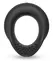 Rebel Vibrating Silicone Performance Ring Black 8.6cm Waterproof USB