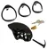You2Toys Chastity Cage Set with Adjustable Rings and Silicone Insert 7.8 cm