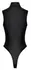 Cottelli PARTY Matte Black Bodysuit with Rhinestone Zip, Size M