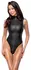 Cottelli Collection Body Matte Black with Rhinestone Zip S