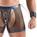 Svenjoyment Bondage Men’s Blue Net Top & Pants Set with Handcuffs M