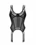 Obsessive Arrowel Corset Black - Sculpting Lingerie with Adjustable Fit L/XL