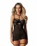 Obsessive Arrowel Chemise Black - Elegant Lace & Sheer Straps Design 2XL/3XL