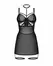 Obsessive Arrowel Chemise Black - Elegant Lace & Sheer Straps Design 2XL/3XL