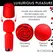 Bloomgasm Pleasure Rose Mini Wand Red - Compact Intimate Massager