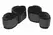 XR Brands Bound Wrist and Ankle Cuffs Black Adjustable Soft Velvet