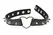 XR Brands Spiked Heart Choker Black Vegan Adjustable 42cm