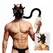 XR Brands Intimate Inhaler Gas Mask Black & White with Adjustable Straps