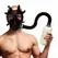 XR Brands Intimate Inhaler Gas Mask Black & White with Adjustable Straps