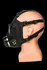 XR Brands Intimate Inhaler Gas Mask Black & White with Adjustable Straps