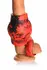XR Brands Hell Hound Silicone Red Ball Ring & Stretcher, 88.9 mm