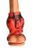 XR Brands Hell Hound Silicone Red Ball Ring & Stretcher, 88.9 mm