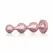 Rosy Gold Metal Plug Set 3 Sizes - Rose Gold, Black Crystal Base