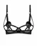 Obsessive Freedom Euridia Bra Black with Geometric Straps, Adjustable Fit M/L