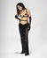 Obsessive Freedom Euridia Bra Black with Geometric Straps, Adjustable Fit M/L