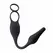 Evolved Novelties Plug & Tug Black Dual Stimulation Silicone System