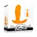 Evolved Novelties Creamsicle Orange Vibrating Anal Plug 12-Speed Remote