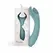 Bloom Peony Dual-Sided Couple Vibrator Green Silicone Waterproof