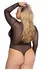Playboy Sparkling Bunny Teddy - Mesh & Satin Bodysuit with Rhinestones