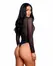 Playboy Lingerie Cover Girl November Transparent Bodysuit Black M