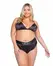 Playboy Lingerie Sparkling Bunny Set - Shiny 2-Piece Comfort Fit S/M