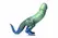 XR Brands Jurassic Series Silicone Prehistoric Model Green-Blue L