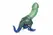 XR Brands Jurassic Series Silicone Prehistoric Model Green-Blue L