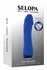 SELOPA Blue Banger Intimate Silicone Vibrator with Gem Control, 13.6 cm