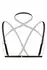 Bijoux Indiscrets Fia Strappy Harness Bralette Black - Adjustable Chic Lingerie