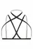 Bijoux Indiscrets Fia Strappy Harness Bralette Black - Adjustable Chic Lingerie