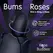 Skins Rose Buddies Bums N Roses Intimate Rotating Vibrator, Black