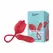 Teazers Rose Multifunctional Vibrator with Thrusting and Licking System Pink