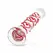 Gildo Glass Intimate Massager No. 30 with Decorative Red Hearts, Clear