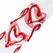 Gildo Glass Intimate Massager No. 30 with Decorative Red Hearts, Clear