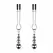 Bedroom Fantasies Silver Adjustable Pressure Nipple Clamp Set