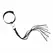 Rosy Gold Collar & Flogger Set Black - Elegant Adjustable Accessory