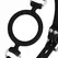 Bedroom Fantasies Silicone O-Gag Black - Adjustable Comfort Strap