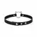 Bedroom Fantasies Kitty Choker Black Faux Leather Adjustable Collar