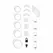 Shots Lockdown Transparent Intimate Cage Large Adjustable Set