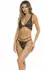 Lurex Dreams 2-Piece Bra Set Black - Shimmering Soft Cups & Strappy Bottoms M/L